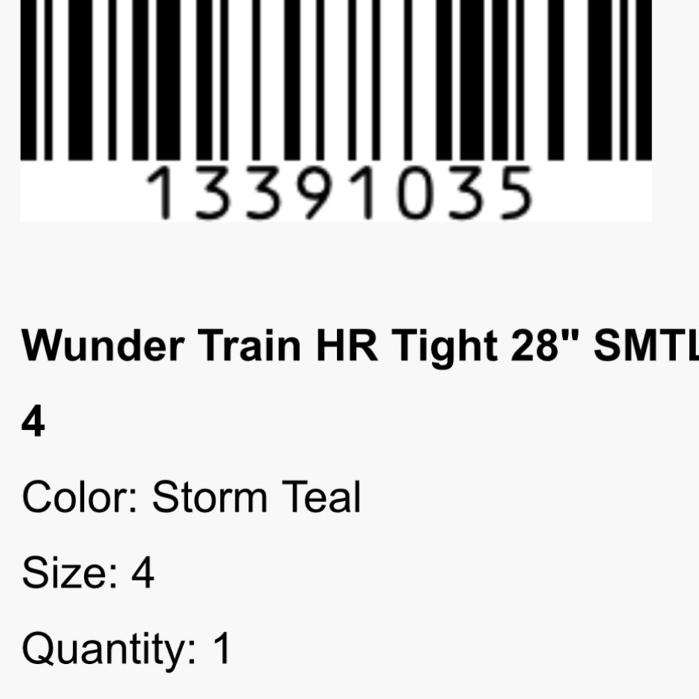 Lululemon Wundertrain 28in leggings in Teal - Picture 2 of 7